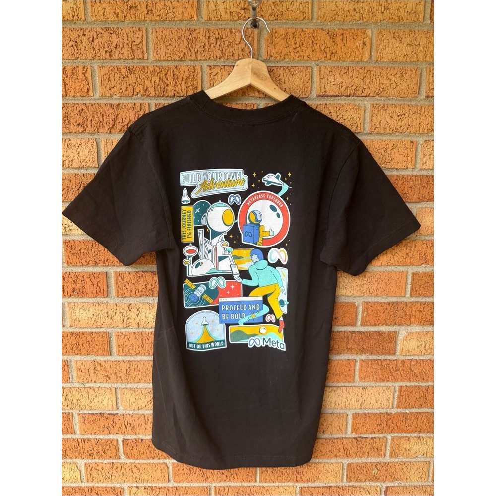 Meta Limited Black TShirt Choose your Adventure Special Printing